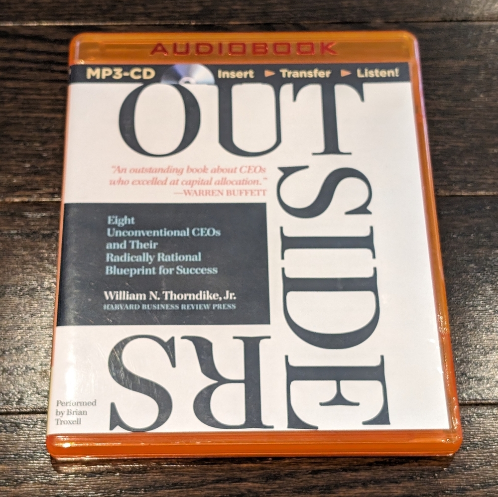 Outsiders by William Thorndike, audiobook mp3 CD